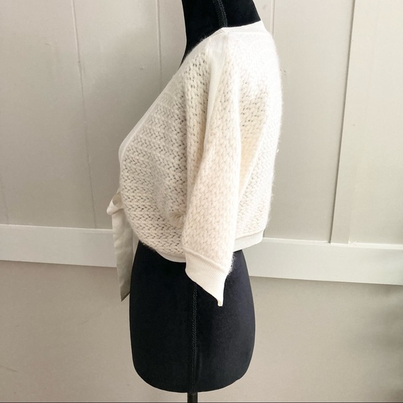 Karen Millen Ivory Lambswool Knit Bolero Sweater - Picture 5 of 9